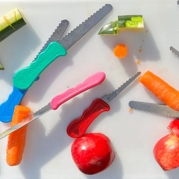 kiddi kutter Child Safe Knife | Stainless Steel Design | Rounded Edges That  Won't Cut Skin | Kid Friendly Training Knives | Sea Green